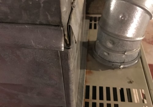 What should be used to seal leaks in ductwork?
